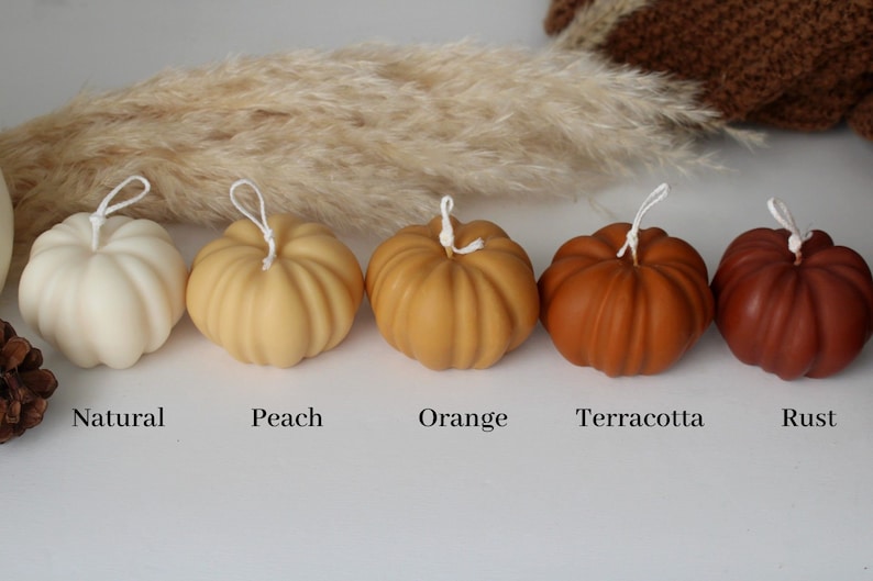 Pumpkin Candle, Pumpkin Shaped Candle, Halloween Decor, Fall Decor, Pumpkin Scented Candle, Halloween Candles, Table Decor, Autumn Decor image 4