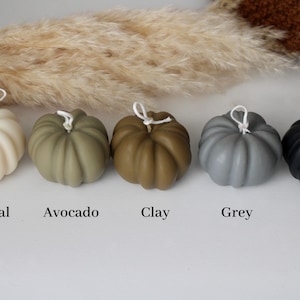 Pumpkin Candle, Pumpkin Shaped Candle, Halloween Decor, Fall Decor, Pumpkin Scented Candle, Halloween Candles, Table Decor, Autumn Decor image 5