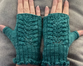 Full Steam Ahead Mitts Knitting Pattern