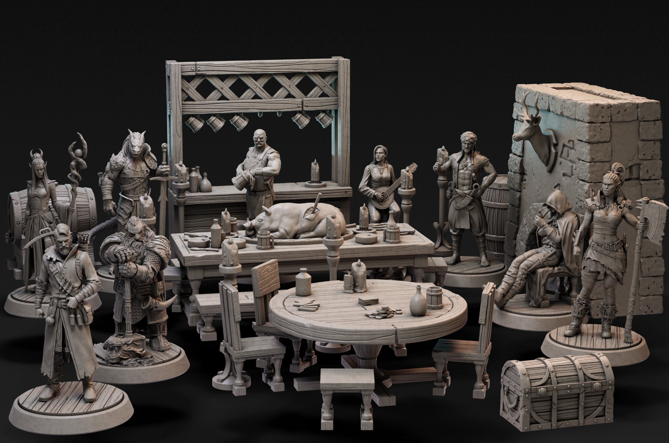 миниатюра stl. Miniatures 3d модели imlerith. миниатюры из смолы. миниатюры titan forge. днд миниатюры 3д.
