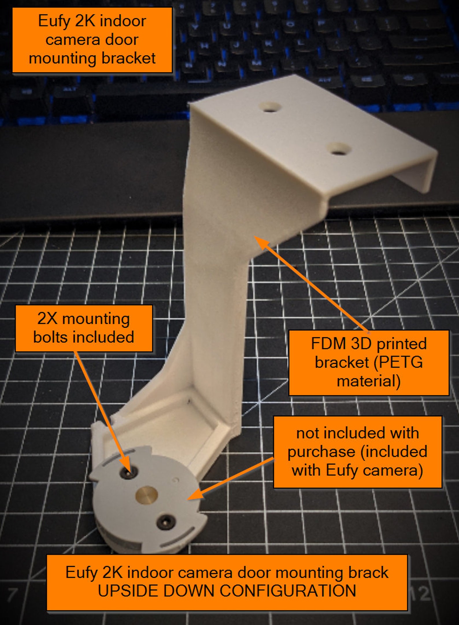 Door Mounting Bracket for Eufy 2K Indoor Pan and Tilt Indoor Etsy
