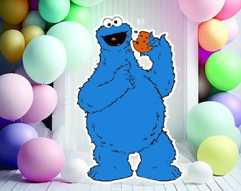 3ft Large Cookie Character signs for parties, balloon arches, walls.  Indoor use.