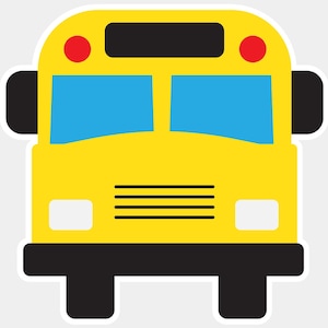 School Bus Yard Card for Lawn Sign Rental Businesses, Classroom Wall Decorations