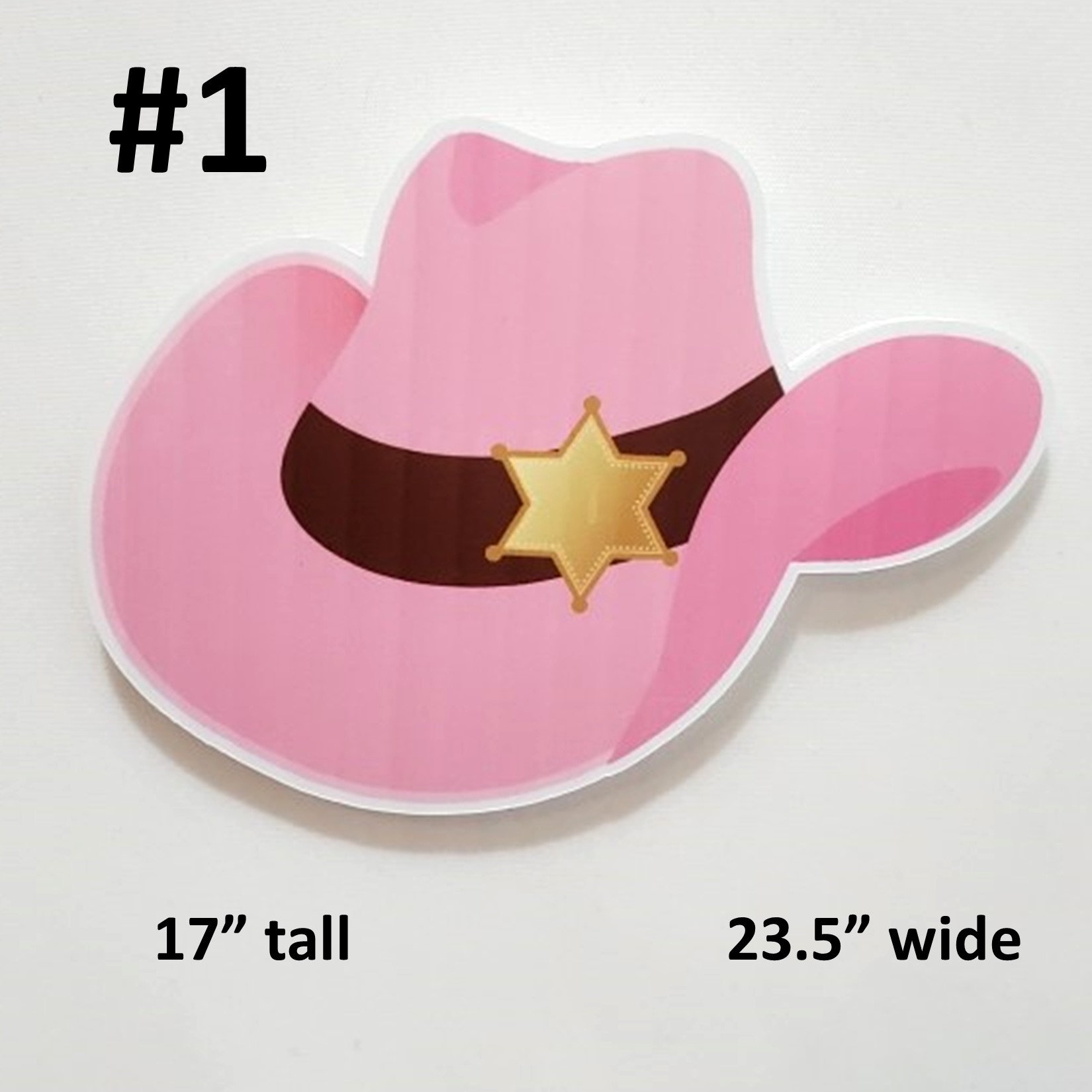 Pink Cowgirl Yard Cards Lawn Sign Set Wall Art Business - Etsy