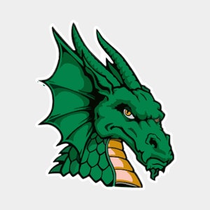 Dragon School Mascot Yard Card for Lawn Sign Rental Businesses