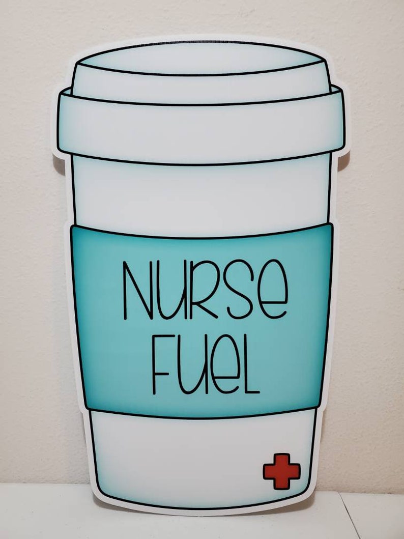 Nurse Yard Sign Set, Yard Art, Medical Staff lawn decorations Nurse Fuel