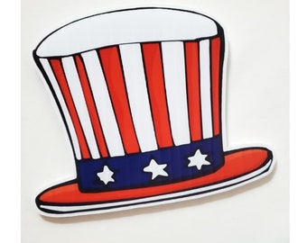 Uncle Sam's Top Hat Yard Card, Lawn Sign, Wall Art