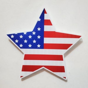 Star Flag Yard Card Lawn Sign Wall Art Party Decoration Business Supplies