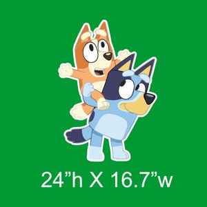Animated Blue Heeler Puppy Yard Card Set for Lawn Sign Rental Businesses and Event Planners