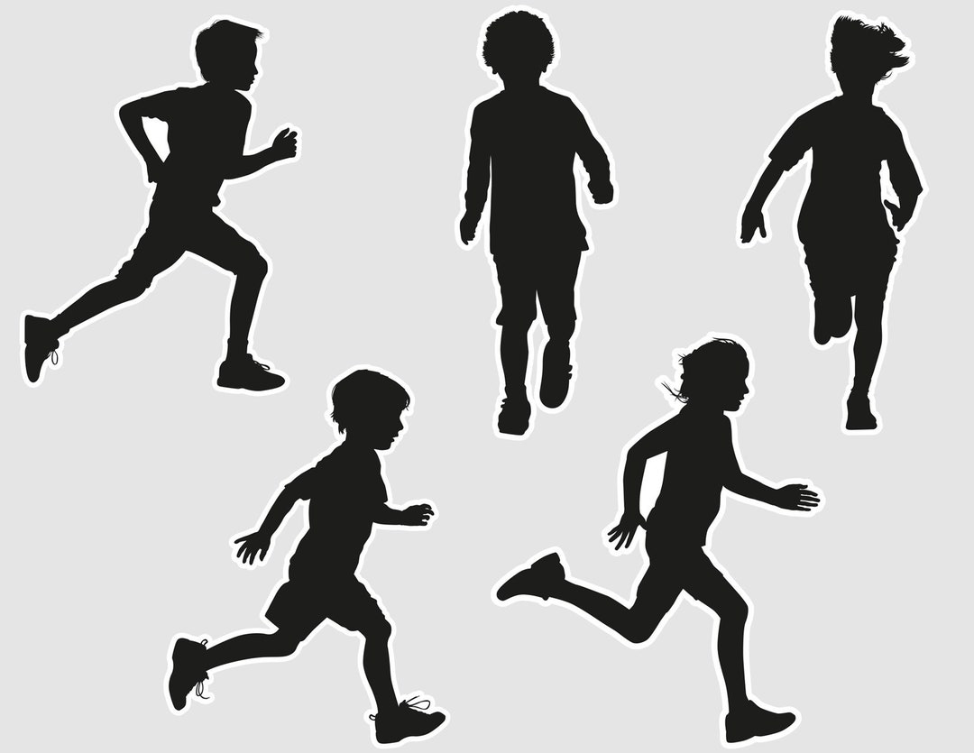 Children Running Yard Cards for Lawn Sign Rental Businesses or Event