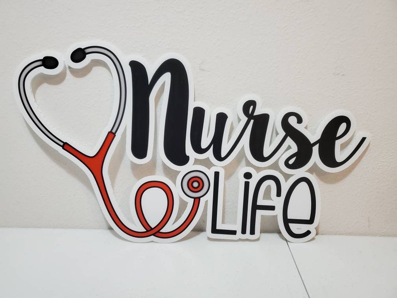 Nurse Yard Sign Set, Yard Art, Medical Staff lawn decorations Nurse Life