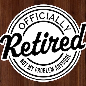 Officially Retired Yard Card for Lawn Sign Rental Businesses or Event Planners