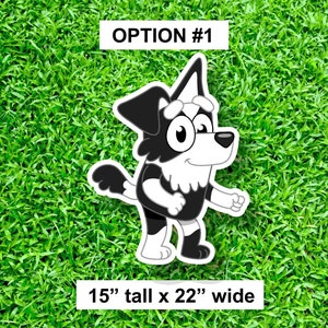 Animated Blue Heeler Puppy Yard Card Set for Lawn Sign Rental ...