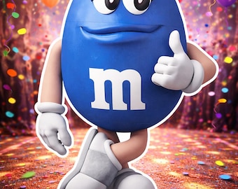 3ft Large Chocolate Candy Character signs for parties, balloon arches, walls.  Indoor use.
