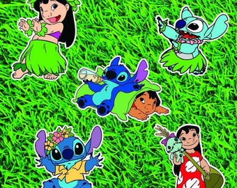 Alien Blue Monster and Hawaiian Girl Signs for Yards, Parties, Wall Decoration, Balloon Arches and more!