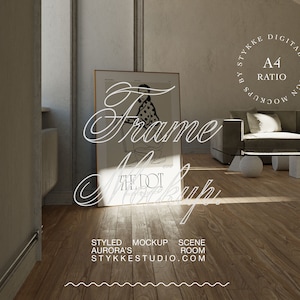 vintage frame mockup, mockup for posters, frame mockup, mockup for DIN A art, digital art mockup, realistic frame mockup, digital frame,