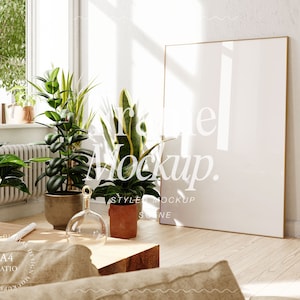 frame mockup DIN A, huge frame mockup, interior poster mockup, digital frame mockup, vertical frame mockup, frame mockup for tall art