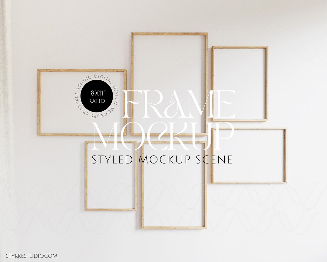 Frame Mockup Bundle Set of Frame Mockups 8x11 Ratio Etsy