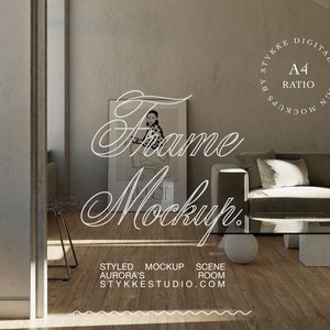 vintage frame mockup, mockup for posters, frame mockup, mockup for DIN A art, digital art mockup, realistic frame mockup, digital frame,