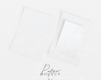 5:7 paper mockup trio, vertical DIN A digital and card print poster artwork mockup for Photoshop art three paper mockup minimalist