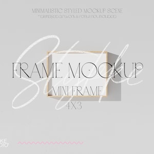 4x3 small frame mockup, easy to use frame mockup, frame mockup for prints, minimalistic frame mockup, modern mockup, hanging frame mockup