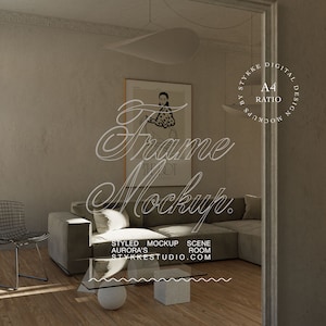 vintage frame mockup, mockup for posters, frame mockup, mockup for DIN A art, digital art mockup, realistic frame mockup, digital frame,
