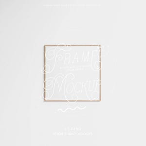 thin square frame mockup wooden, wallpaper mockup, wood frame mockup square frame mockup, changeable frame mockup digital Photoshop