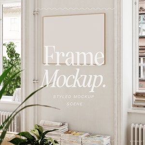 frame mockup DIN A, modern interior frame mockup, french apartment mockup, mockup for poster, digital frame mockup, realistic frame mockup