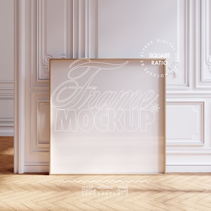 Scandinavian frame mockup square, minimalistic interior mockup design gallery frame mockup bright vertical frame template mockup tall