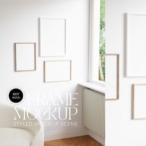 frame mockup bundle, set of frame mockups, 8x11 ratio, minimalistic, 3 frames, frame gallery mockup, modern frames, poster mockup, photoshop