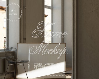 vintage frame mockup, mockup for posters, frame mockup, mockup for ISO, horizontal art mockup, realistic frame mockup, digital frame,