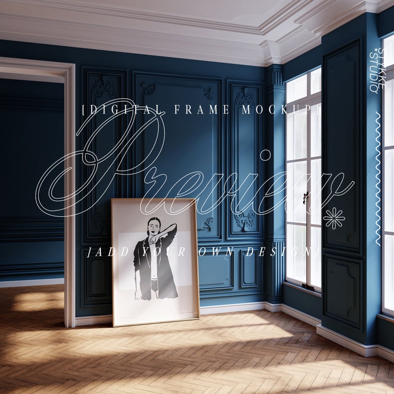 Ritten Frame Tall Frame Mockup Vertical Poster DIN A Ratio for Big Poster Design ...
