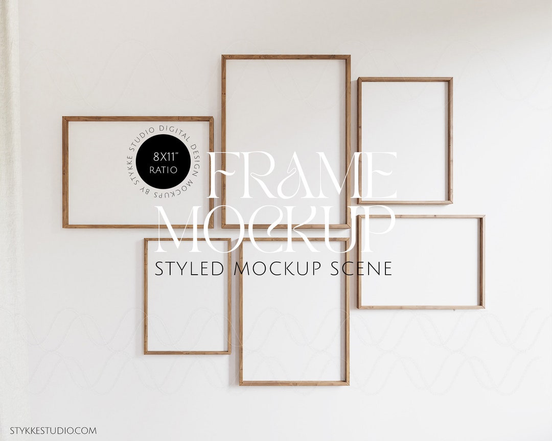Frame Mockup Bundle, Set of Frame Mockups, 8x11 Ratio