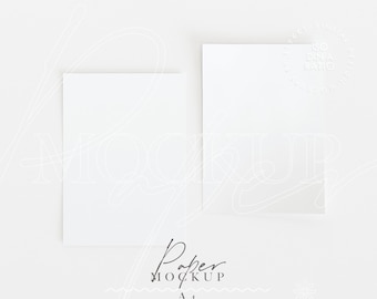 May include: Two blank white sheets of paper on a white background. The paper is A4 size and is perfect for mockups. The text "Paper Mockup A4" is written below the paper.