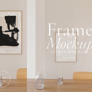 modern frame mockup DIN, Scandinavian frame mockup, minimalist frame mockup, vertical frame mockup, print shop poster mockup, print mockup