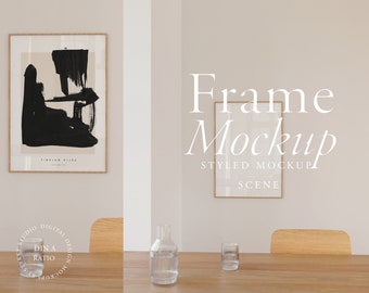 modern frame mockup DIN, Scandinavian frame mockup, minimalist frame mockup, vertical frame mockup, print shop poster mockup, print mockup