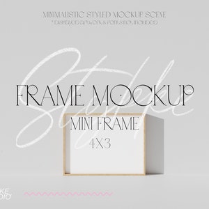 4x3 small frame mockup, easy to use frame mockup, frame mockup for prints, minimalistic frame mockup, modern mockup, standing frame mockup