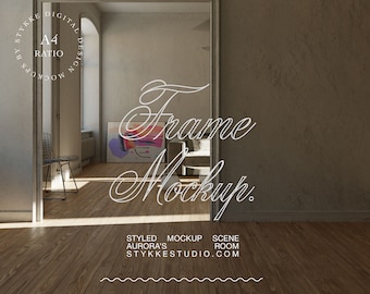 vintage frame mockup, mockup for posters, frame mockup, mockup for ISO, horizontal art mockup, realistic frame mockup, digital frame,