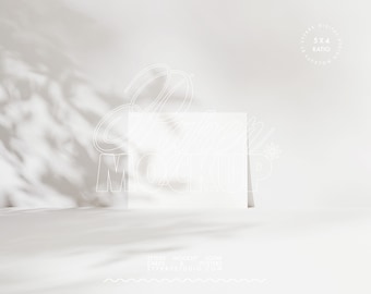 mockup di poster 4:5 carta digitale stampa orizzontale carta mockup poster opera d'arte per dipinti arte mockup Photoshop ombra personalizzabile rapporto USA