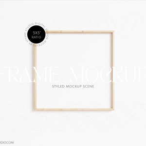 square frame mockup, modern wood mockup, 10x10 frame mockup, wooden frame mockup, digital frame, frame mock up, digital frame mockup