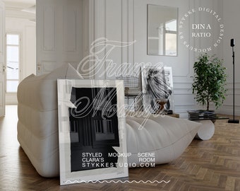 frame mockup, three frame interior mockup, poster mockup, glass reflection mockup, modern print mockup, PSD JPG mockup, digital frame mockup