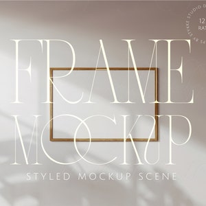 horizontaal framemodel, houten framemodel, houten framemodel, liggend framemodel, schaduwoverlay framemodel, zachte schaduwmodel