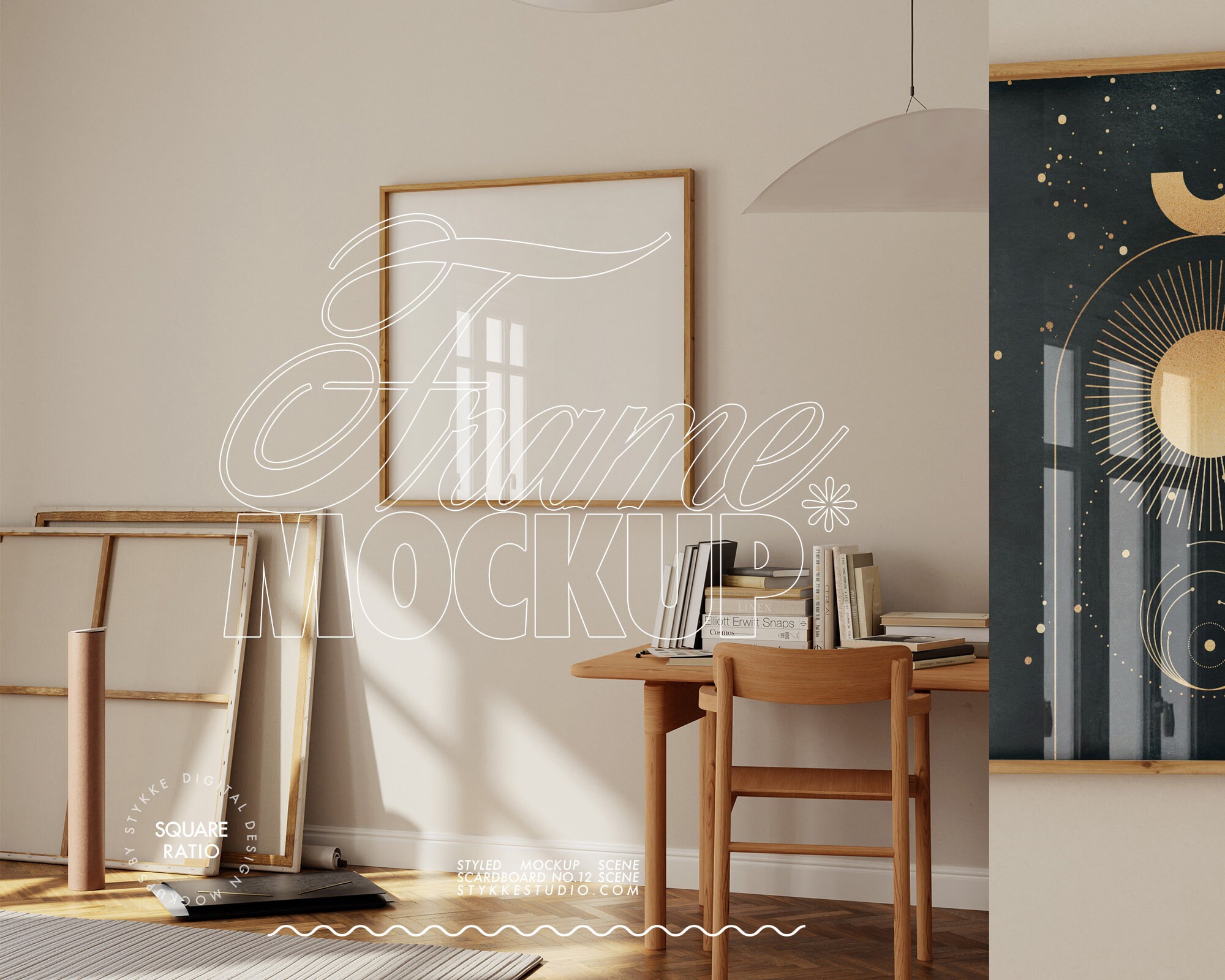 スプラッシュ オレンジ 90x120cm ピクチャー アート - アート