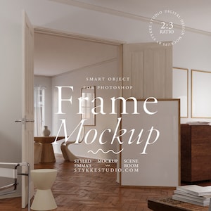 frame mockup bundle, set of frame mockups 2:3 ratio, minimalistic, 4 frames, frame gallery mockup, modern frames, poster mockup, photoshop