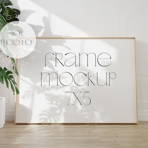 7:5 frame mockup, minimalistic interior mockup, print frame mockup, Scandinavian interior mockup, rectangle frame, leaning frame mockup