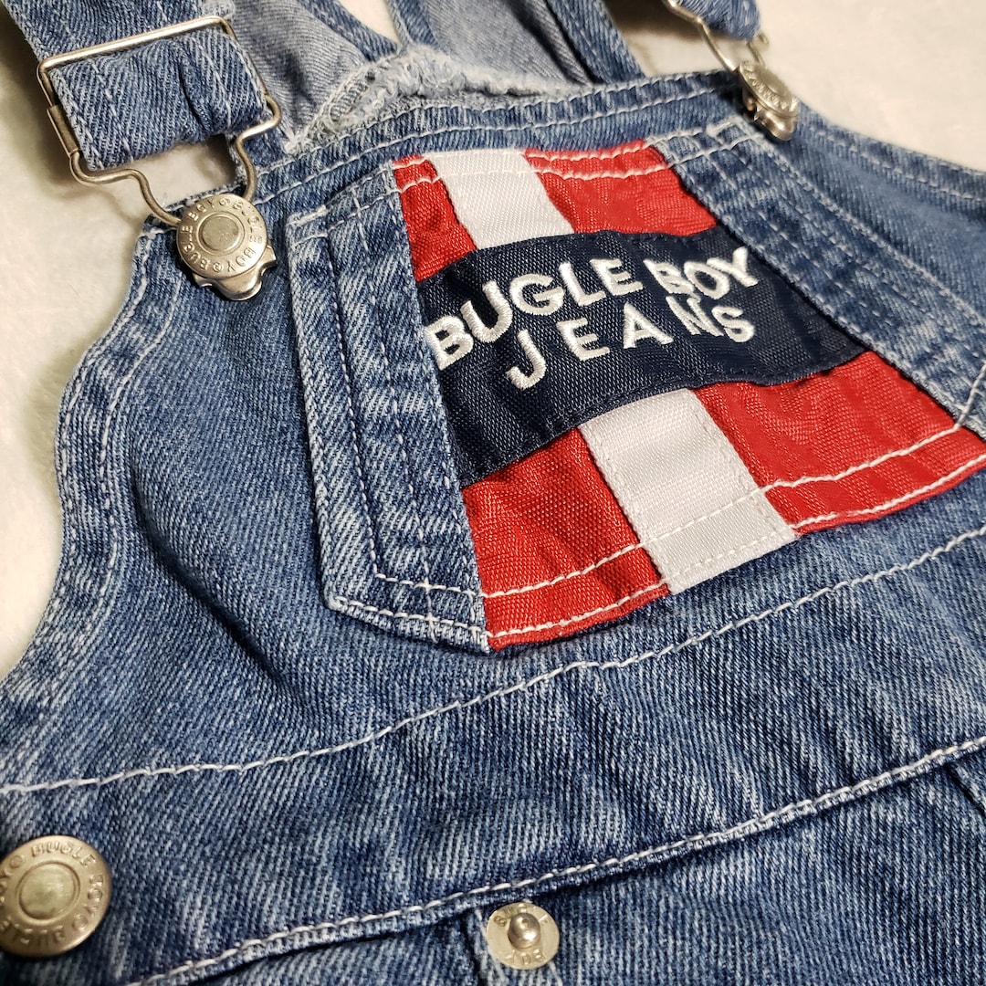 Vintage Bugle Boy Toddler Denim Overalls Etsy
