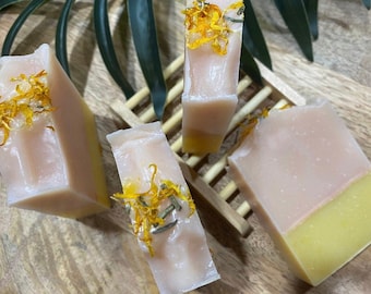 Patchouli Lemongrass and Rosemary handmade cold process soap