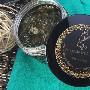 Moroccan Black &#39;Beldi&#39; Soap| Moroccan Black Soap| Moroccan Spa Soap| Hammam Soap