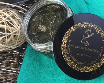 Moroccan Black 'Beldi' Soap| Moroccan Black Soap| Moroccan Spa Soap| Hammam Soap