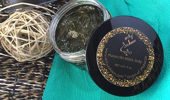 Moroccan Black 'Beldi' Soap| Moroccan Black Soap| Moroccan Spa Soap| Hammam Soap